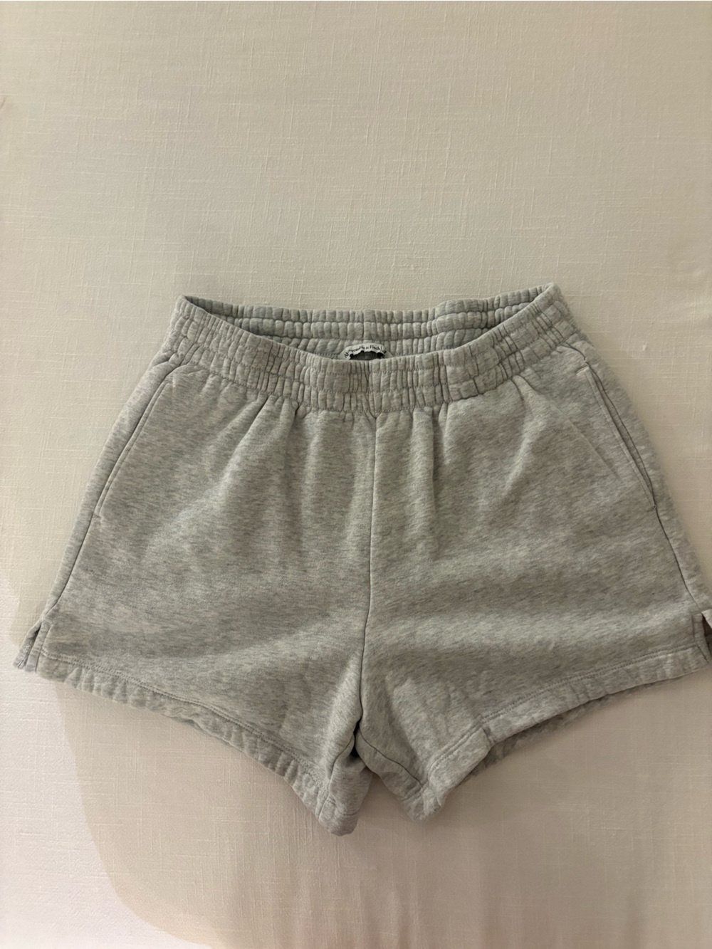 Abercrombie & Fitch Heather Gray Elastic Waist Lounge Shorts
